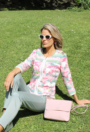 Ribbed Zip Up Cardigan