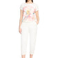 Floral Motif T-Shirt