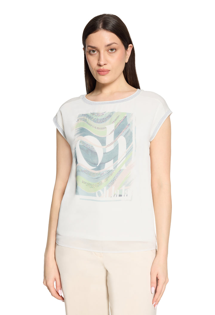t-shirt with green print