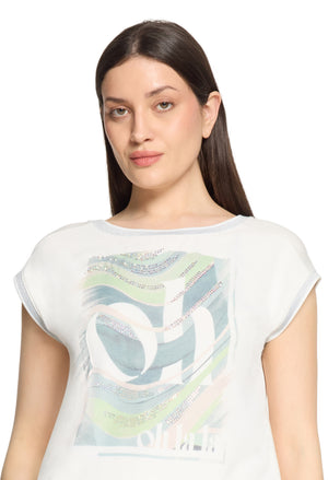 Rhinestone Detail T-Shirt