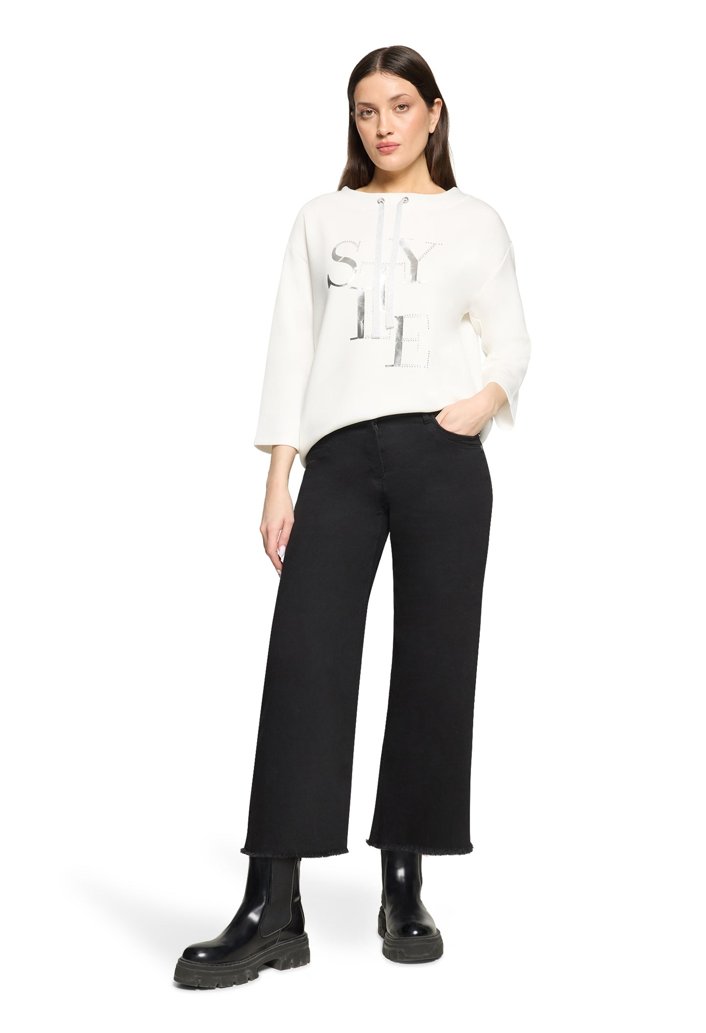 Metallic Detail Knit Top