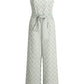Chevron Print Sleeveless Jumpsuit