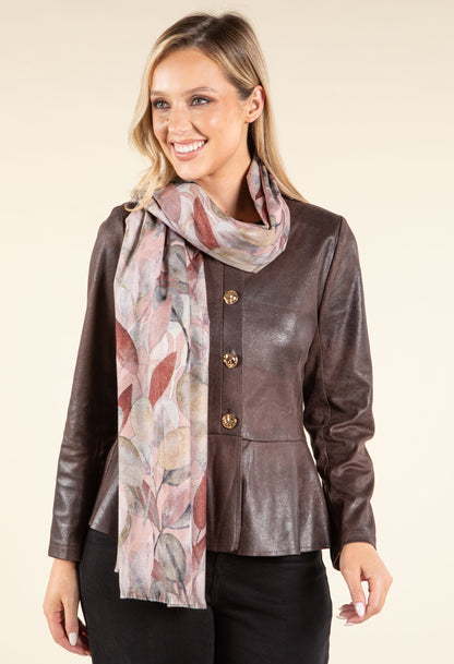 Leaf Print Scarf