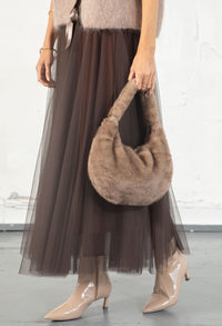 Faux Fur Shoulder Bag