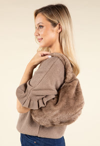 Faux Fur Shoulder Bag