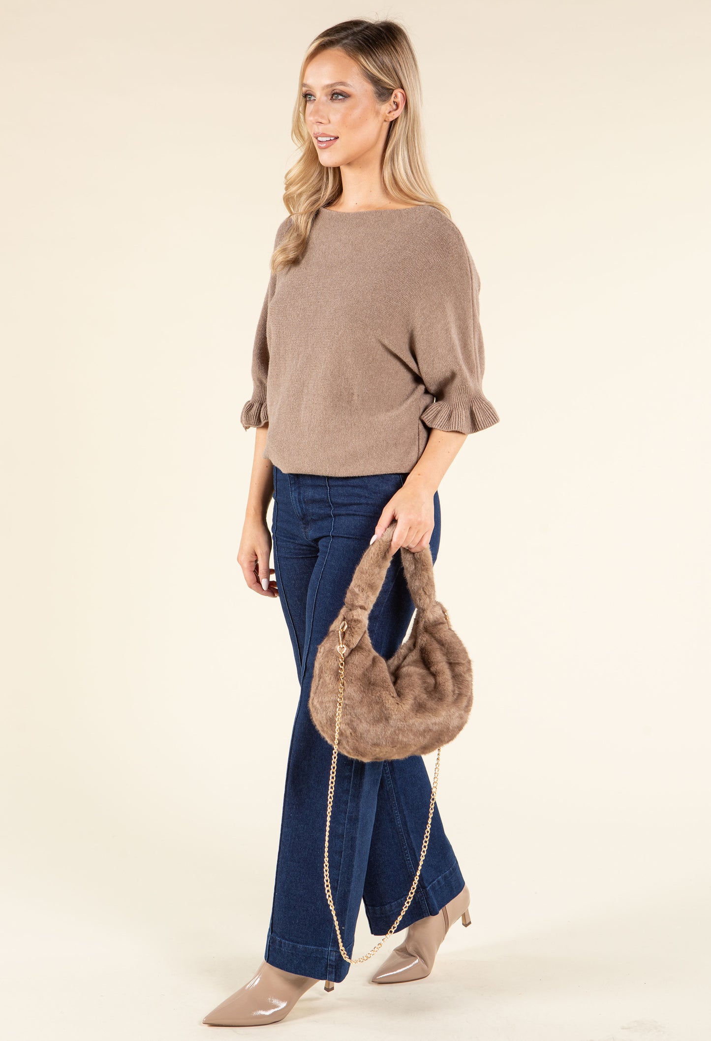 Faux Fur Shoulder Bag