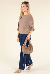 Faux Fur Shoulder Bag