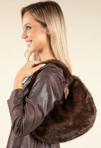 Faux Fur Shoulder Bag