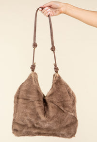 Faux Fur Slouch Bag