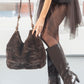 Faux Fur Slouch Bag
