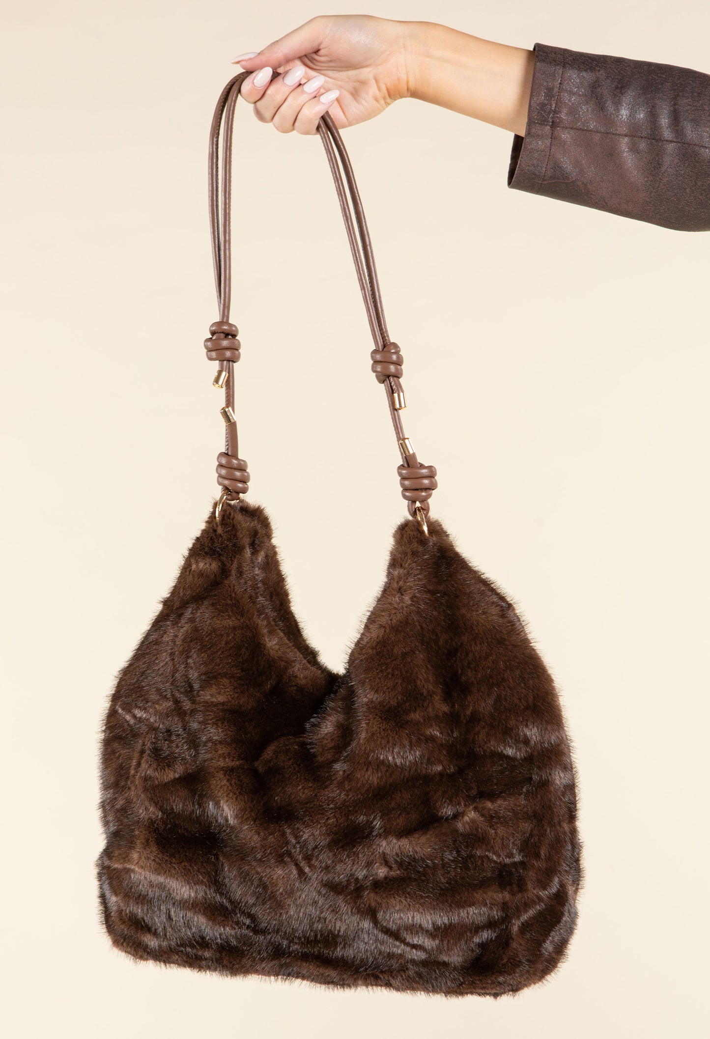 Faux Fur Slouch Bag