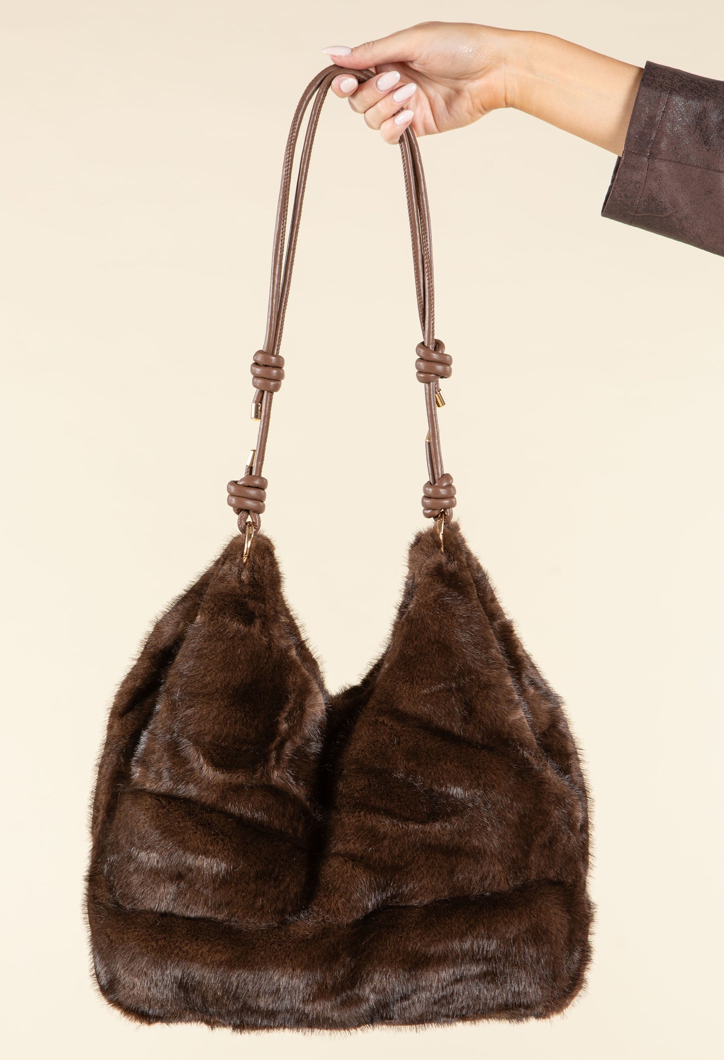 Faux Fur Slouch Bag