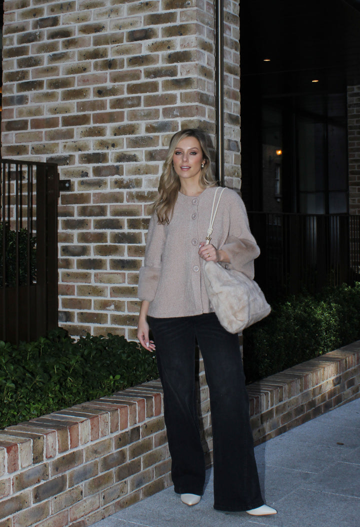 Faux Fur Slouch Bag