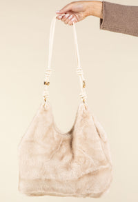 Faux Fur Slouch Bag