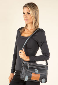 Faux Leather Cross Body Bag