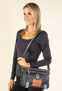 Faux Leather Cross Body Bag