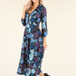 Iris Floral Print Midi Dress