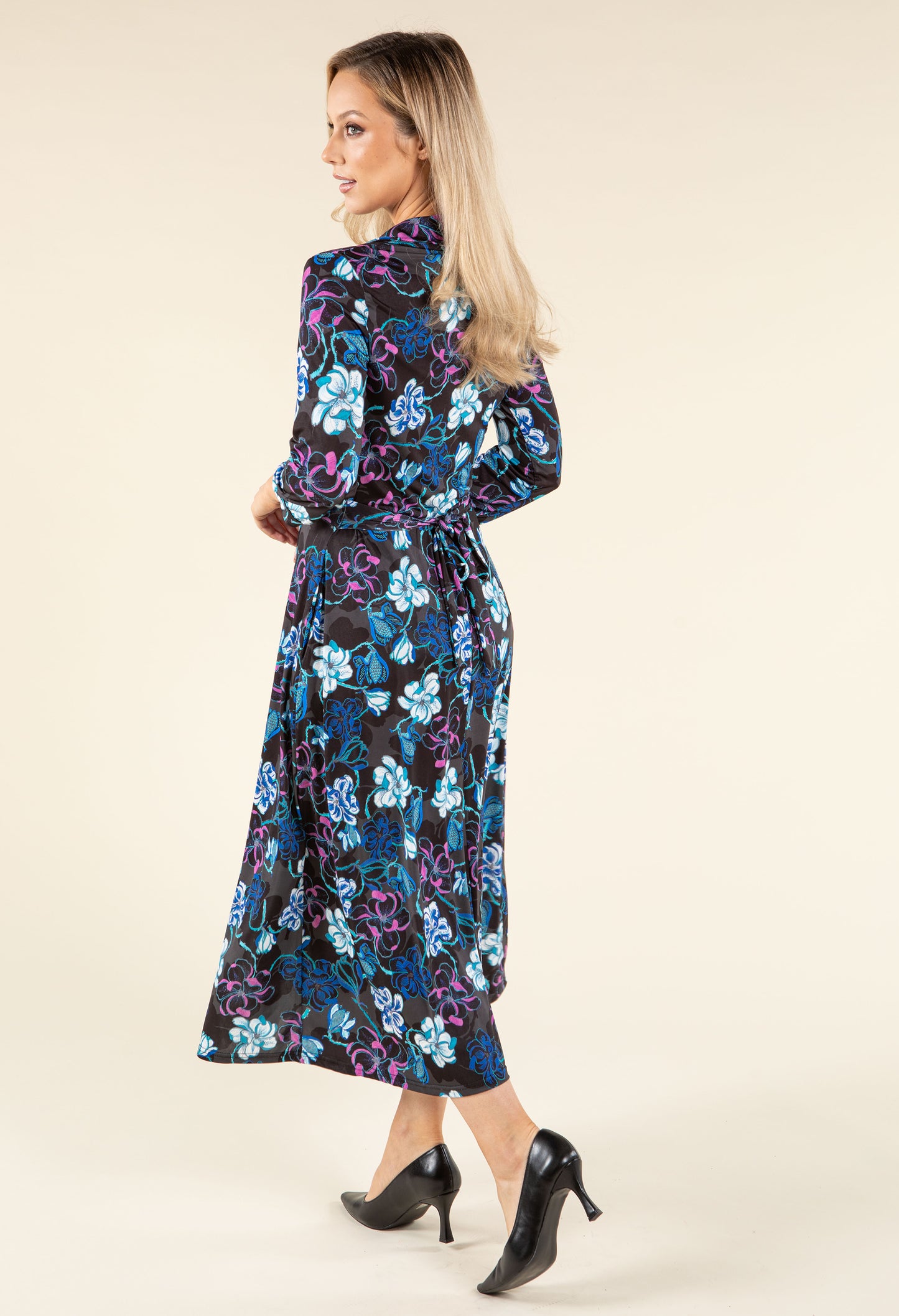 Iris Floral Print Midi Dress
