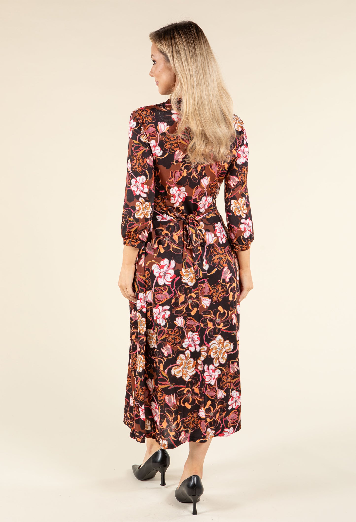 Iris Floral Print Midi Dress