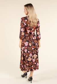 Iris Floral Print Midi Dress