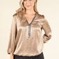 Caviar Satin Touch Blouse