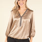 Caviar Satin Touch Blouse