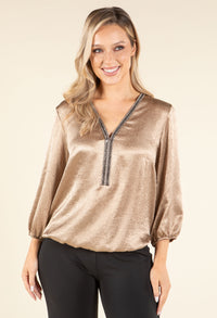 Caviar Satin Touch Blouse