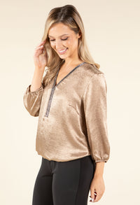 Caviar Satin Touch Blouse