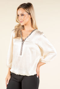 Caviar Satin Touch Blouse