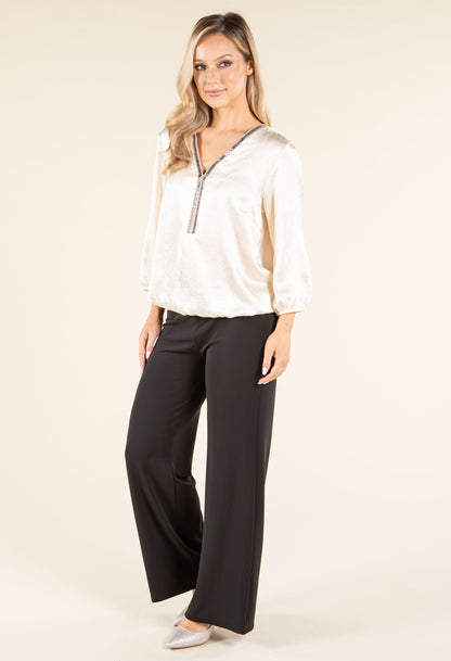 Caviar Satin Touch Blouse