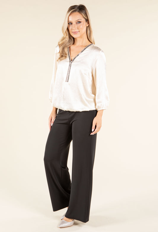 Caviar Satin Touch Blouse