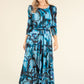 Fallon Abstract Print Midi Dress