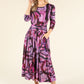 Fallon Abstract Print Midi Dress