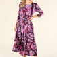 Fallon Abstract Print Midi Dress