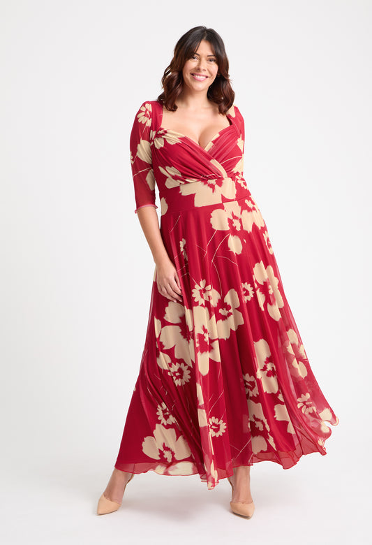 Elisabeth Bolero Wrap Curve+ Maxi Dress