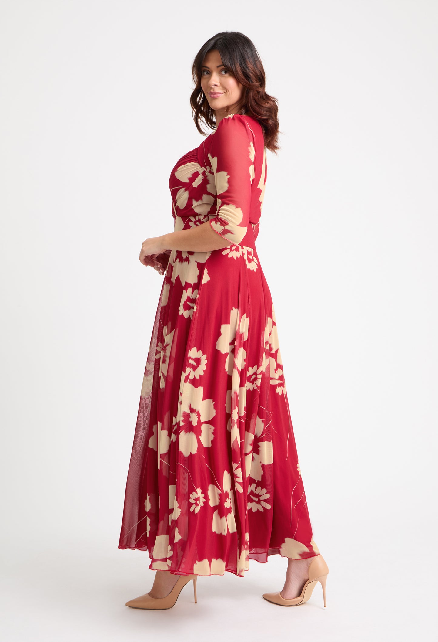 Elisabeth Bolero Wrap Curve+ Maxi Dress