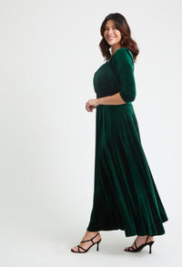 Elisabeth Bolero Wrap Curve+ Maxi Dress