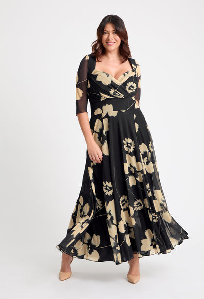 Elisabeth Bolero Wrap Curve+ Maxi Dress