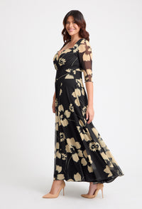 Elisabeth Bolero Wrap Curve+ Maxi Dress