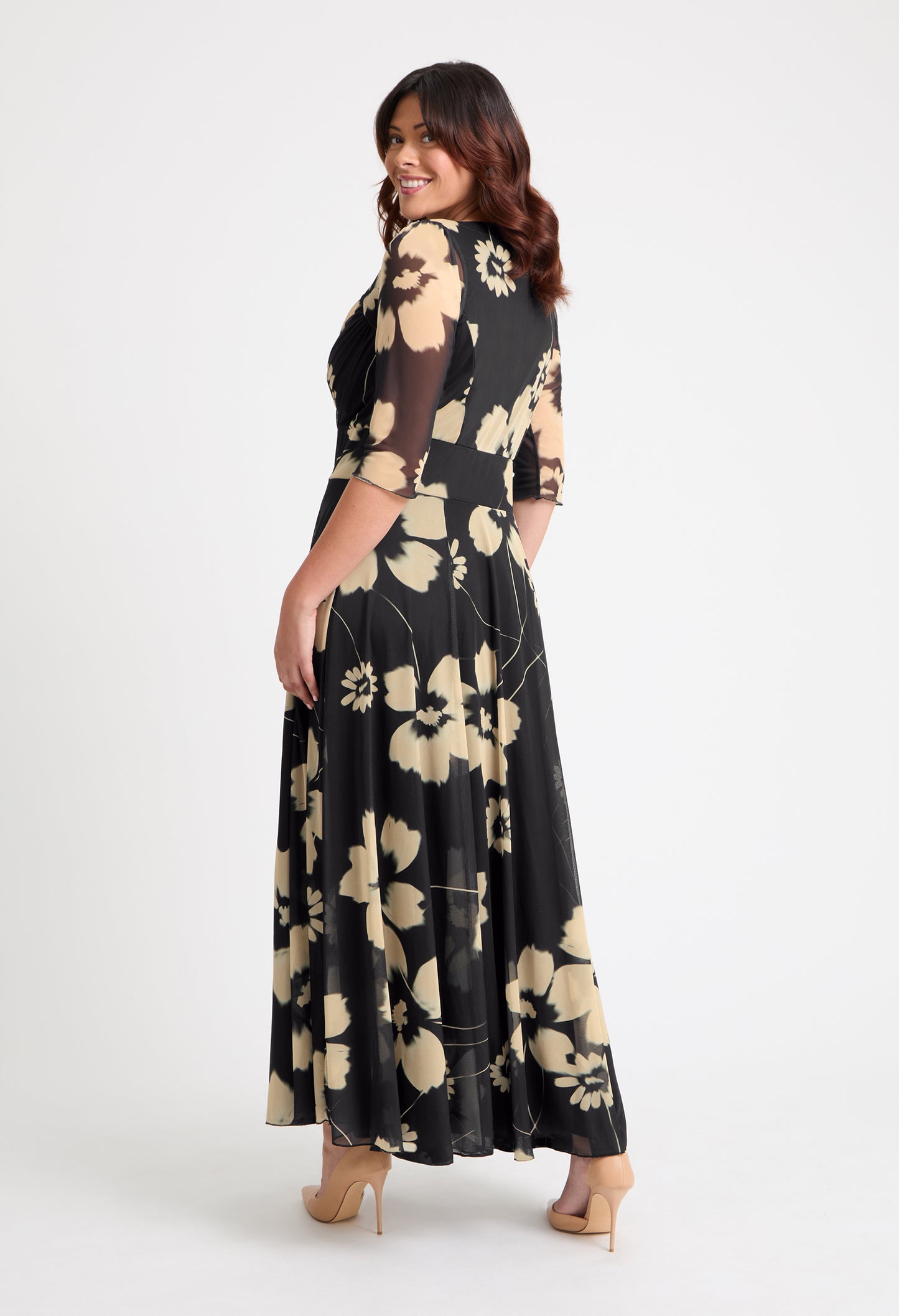 Elisabeth Bolero Wrap Curve+ Maxi Dress