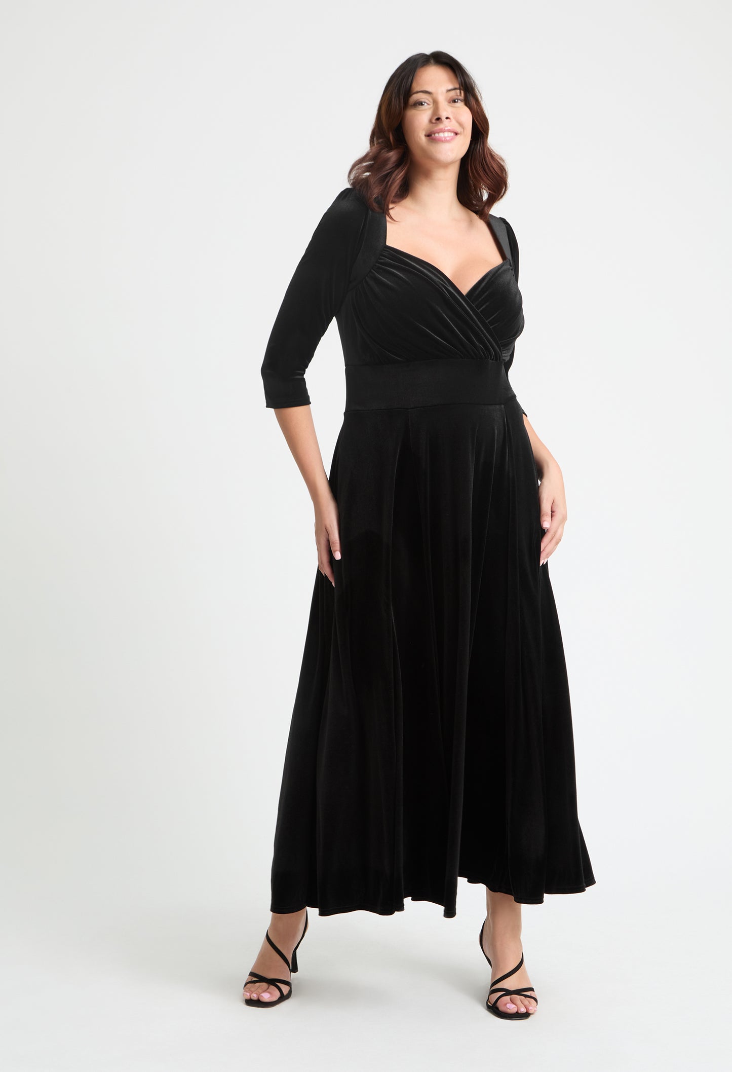 Elisabeth Bolero Wrap Curve+ Maxi Dress