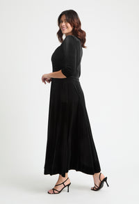 Elisabeth Bolero Wrap Curve+ Maxi Dress