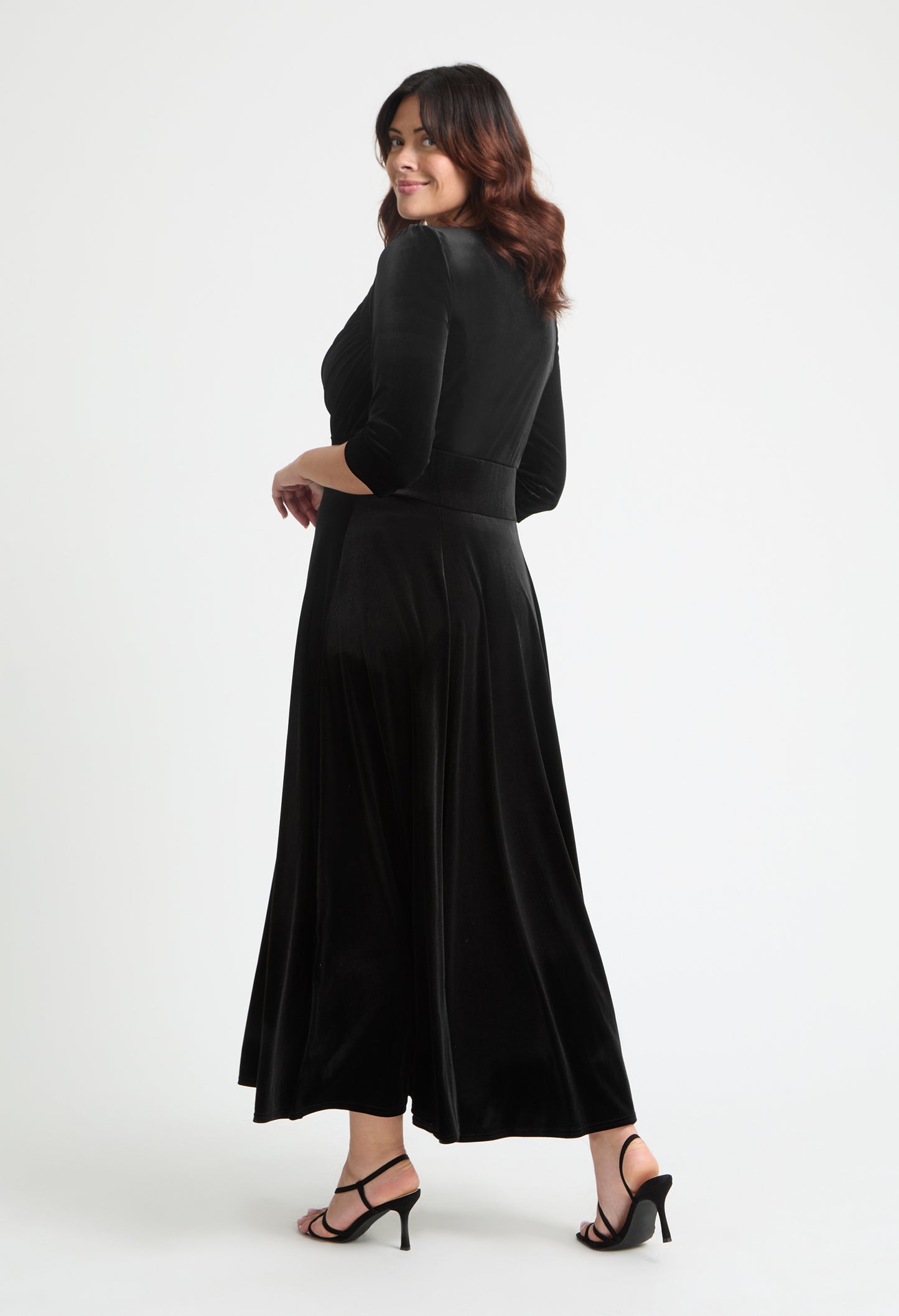 Elisabeth Bolero Wrap Curve+ Maxi Dress