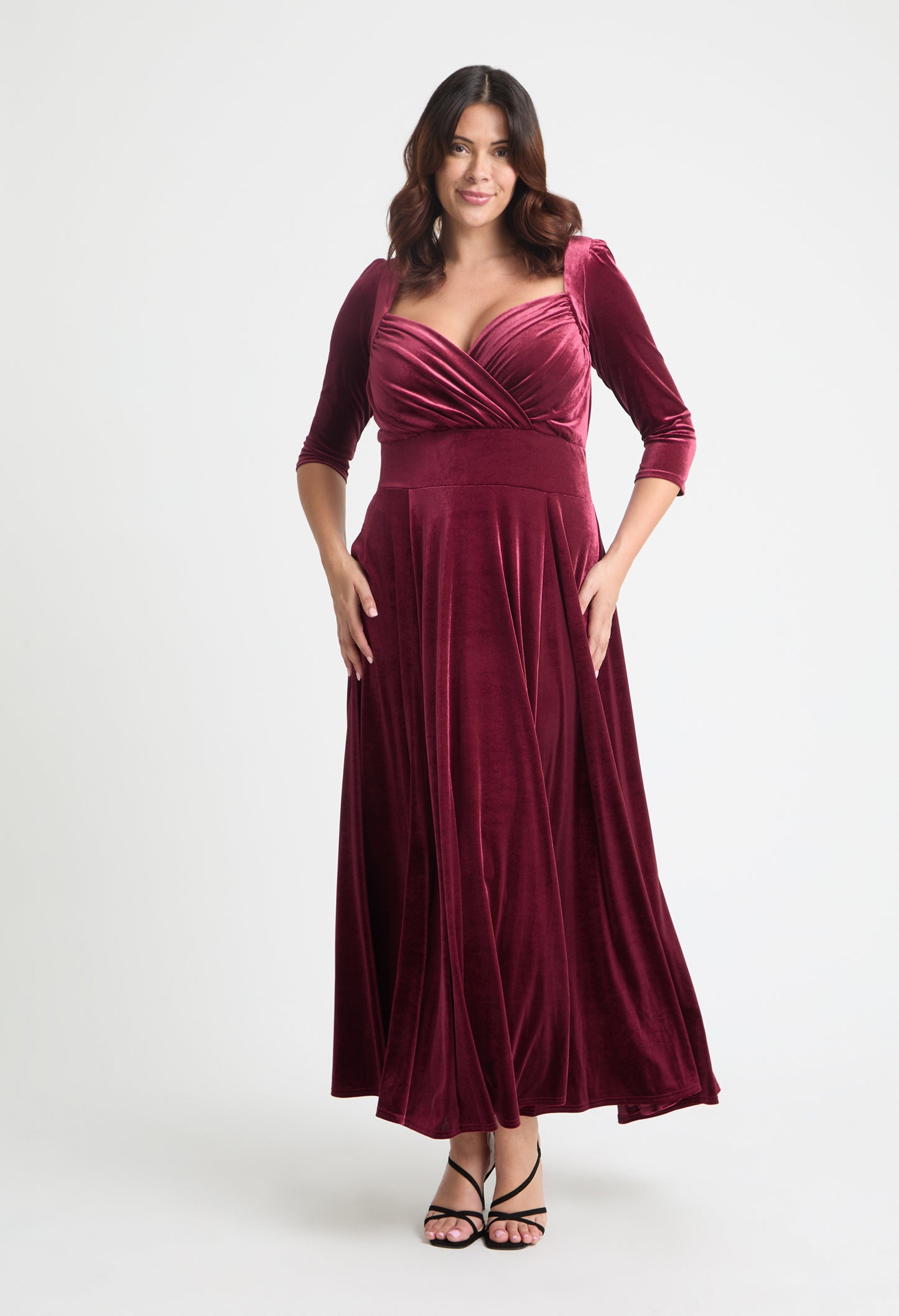 Elisabeth Bolero Wrap Curve+ Maxi Dress
