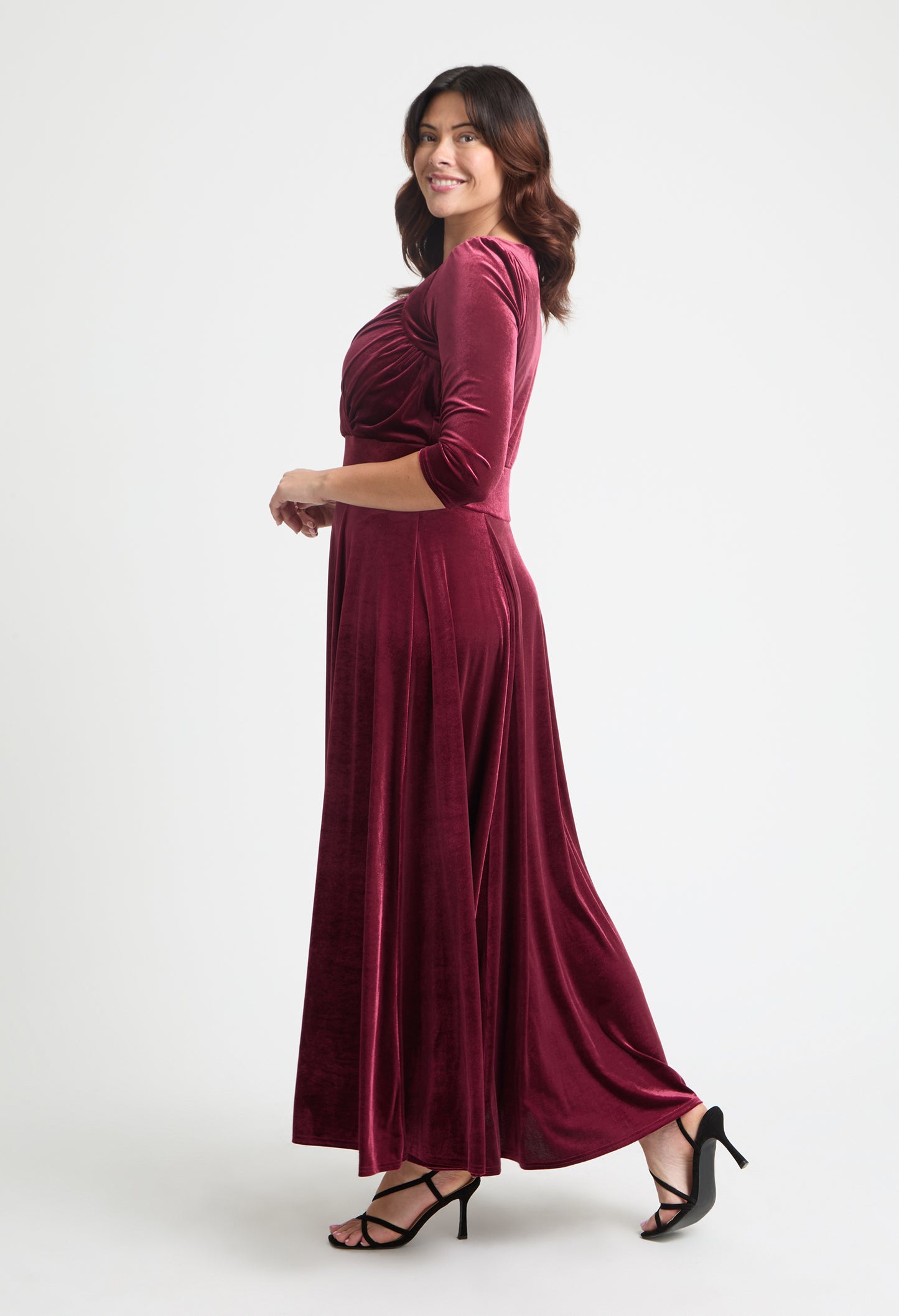 Elisabeth Bolero Wrap Curve+ Maxi Dress