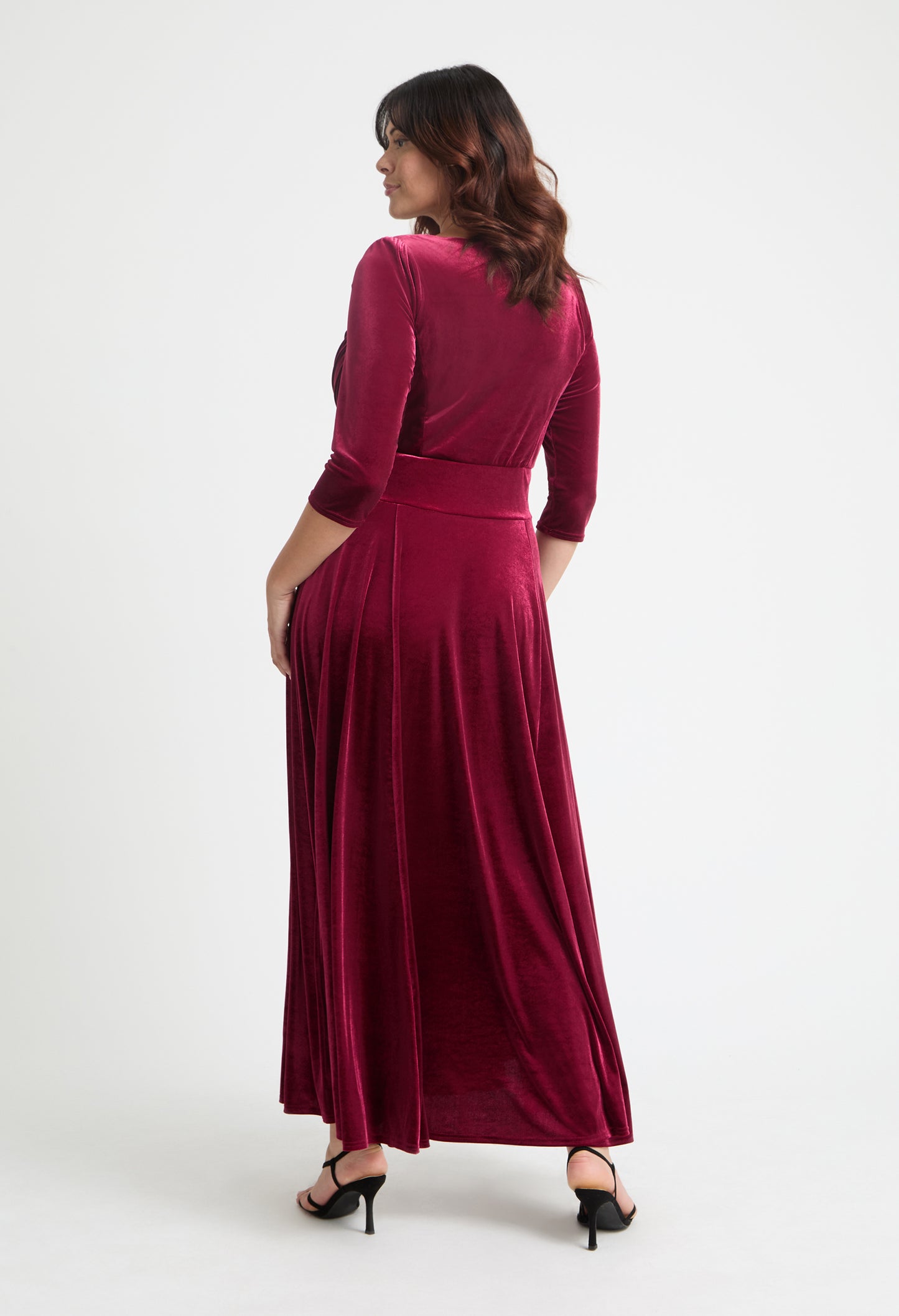 Elisabeth Bolero Wrap Curve+ Maxi Dress