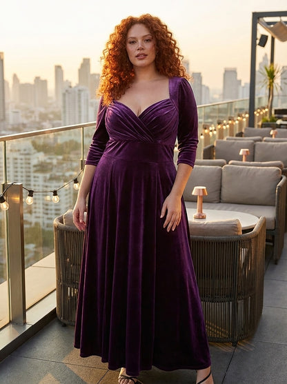 Elisabeth Bolero Wrap Curve+ Maxi Dress