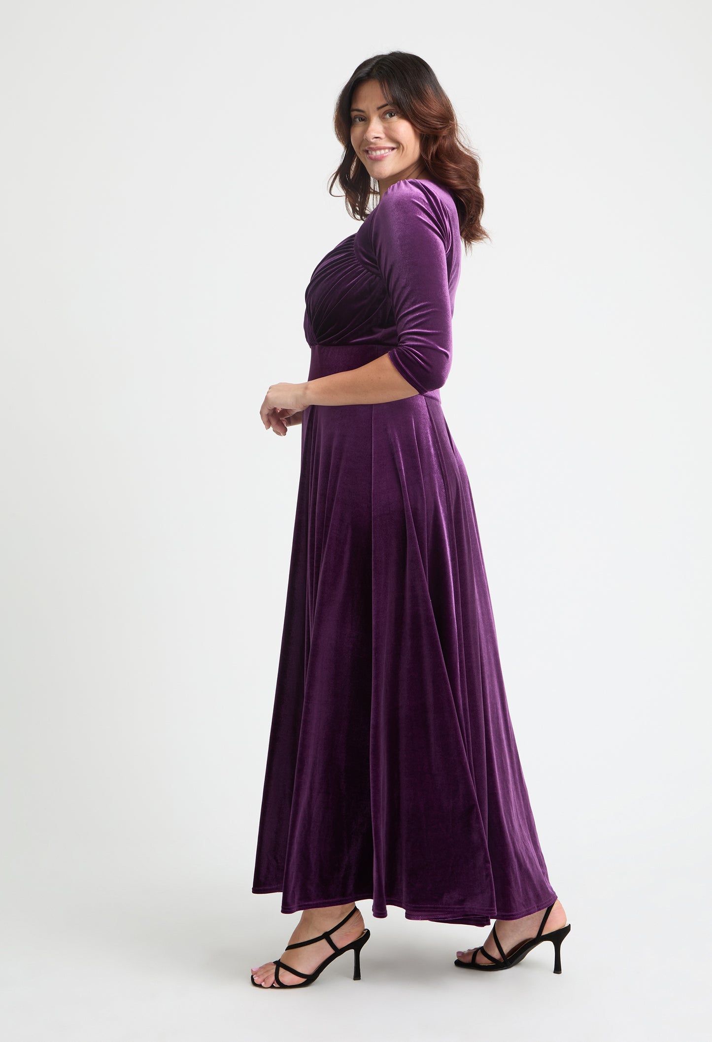 Elisabeth Bolero Wrap Curve+ Maxi Dress
