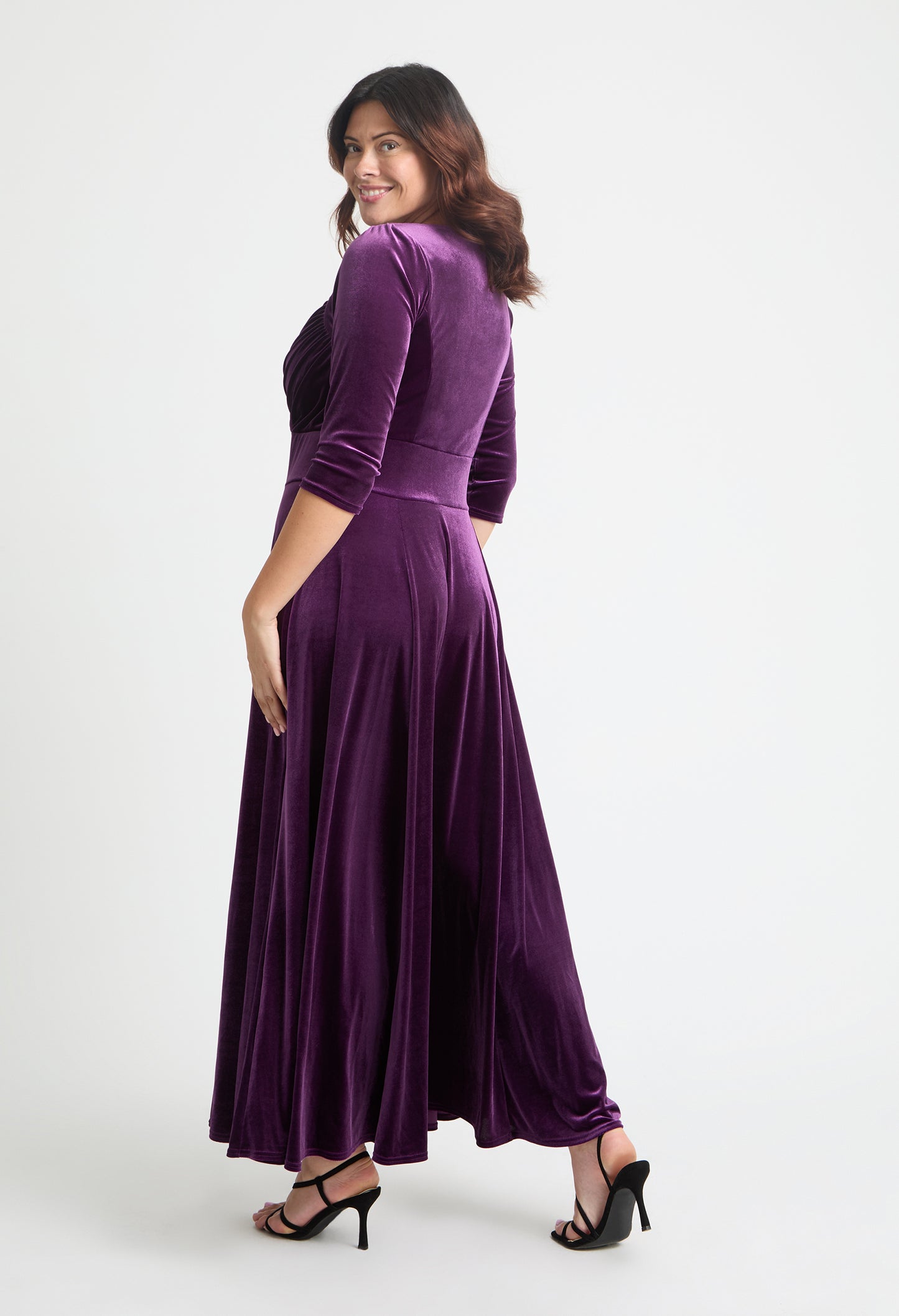 Elisabeth Bolero Wrap Curve+ Maxi Dress