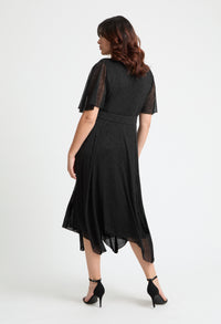 Julie Flock Hanky Hem Curve+ Dress